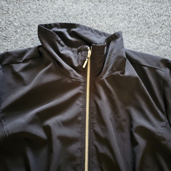 Chicos Zenergy Jacket 2 Womens Large Black Long Sleeve Button Lightweight Casual - Picture 2 of 9